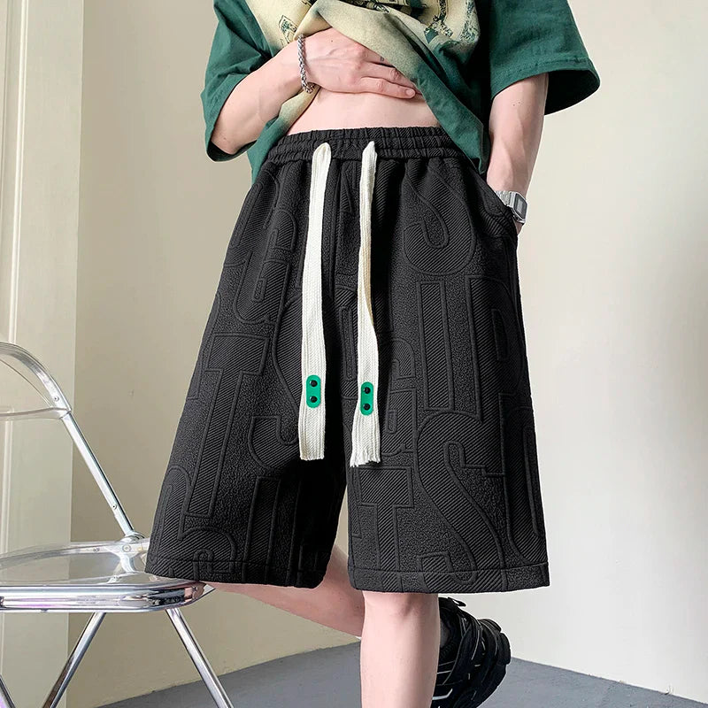 saferido Korean Simple Functional Work Shorts Men 2024 Summer Thin Y2k Casual Youthful Streetwear Hip Hop Sports Five Point Short Pants