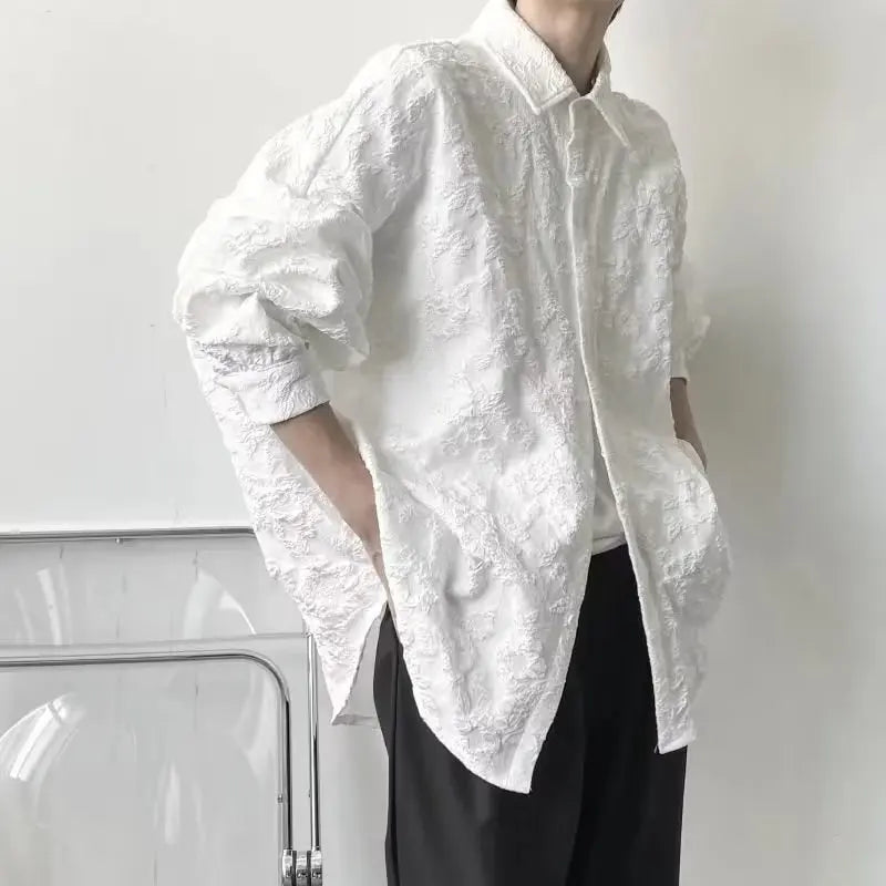 saferido Men Gentlemanly Mature Single Sleeve Renfined Pure Clean Tender Temperament Chic Proper Popular Students Japanese Style