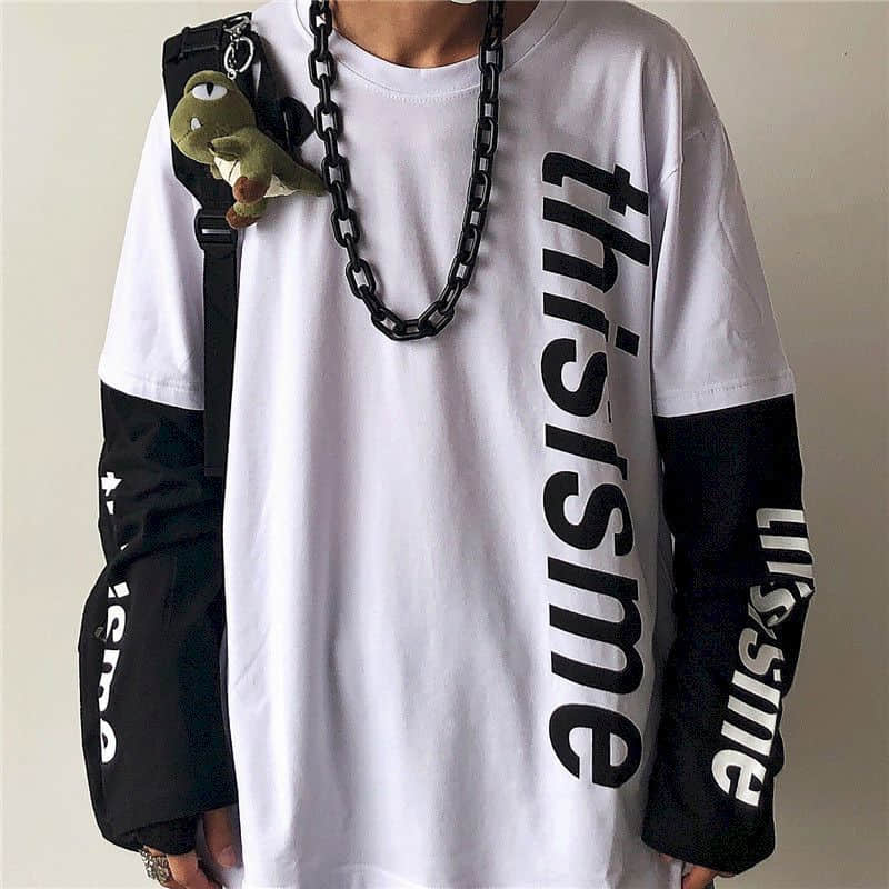 T-shirt for Men Summer Cross of Thorns Suitcase Men's T-shirts Long-sleeved Dark Hip-hop Men's oversize t-shirt Y2k T Shirt