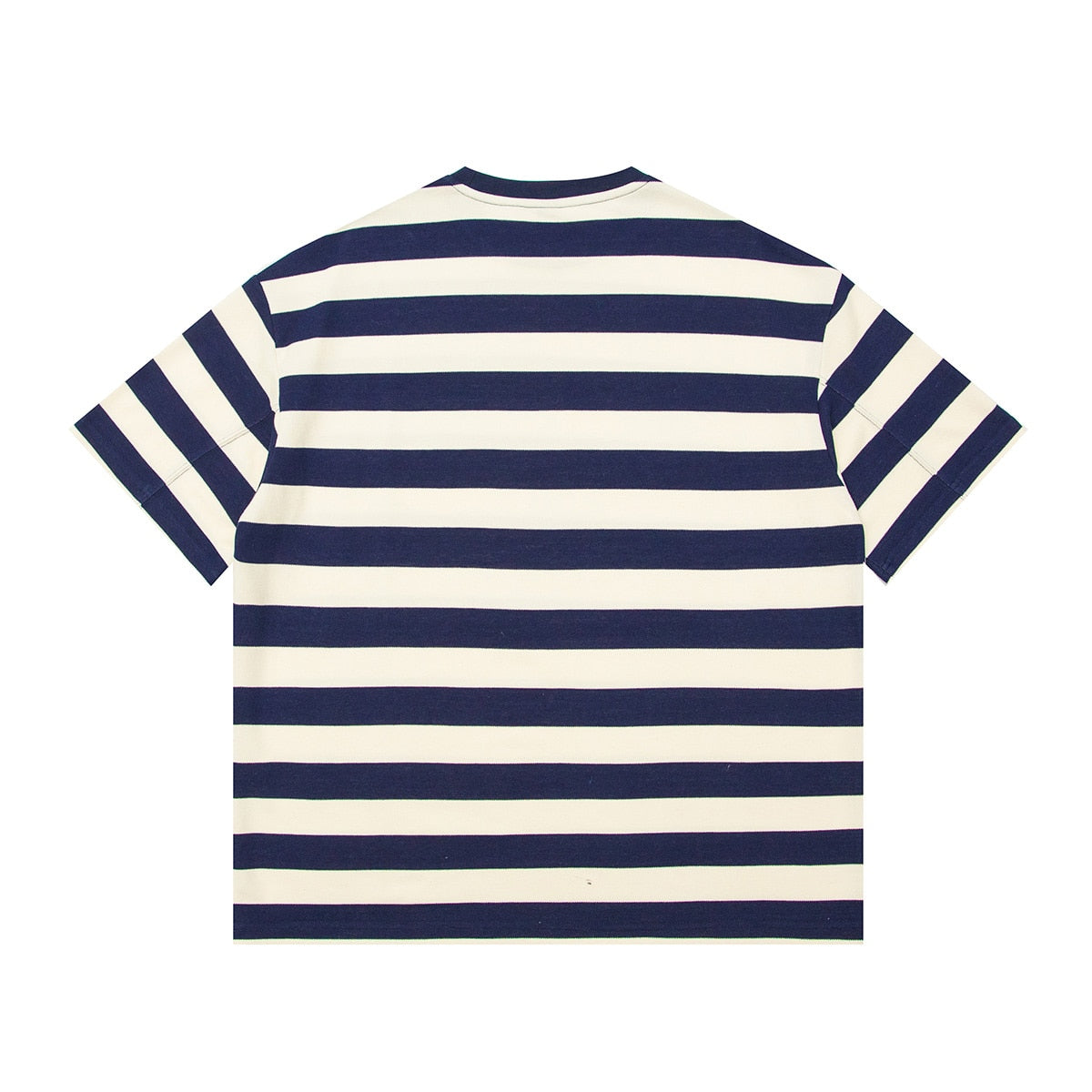 Color Match Striped 100% Cotton Short Sleeve Summer Tshirts for Men Round Neck Retro Patchwork Oversized Tees Casual Tank Tops