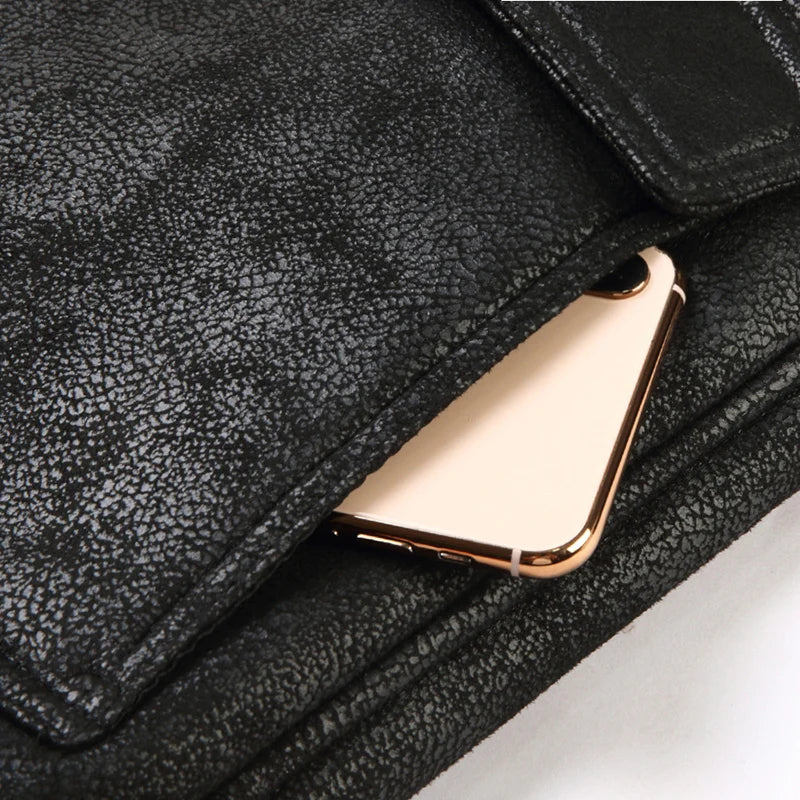Jacket Plus Velvet Lapel Thick Warm Fashion Autumn Winter Men's Suede Boutique Imitation Leather Top Large Size PU Coats