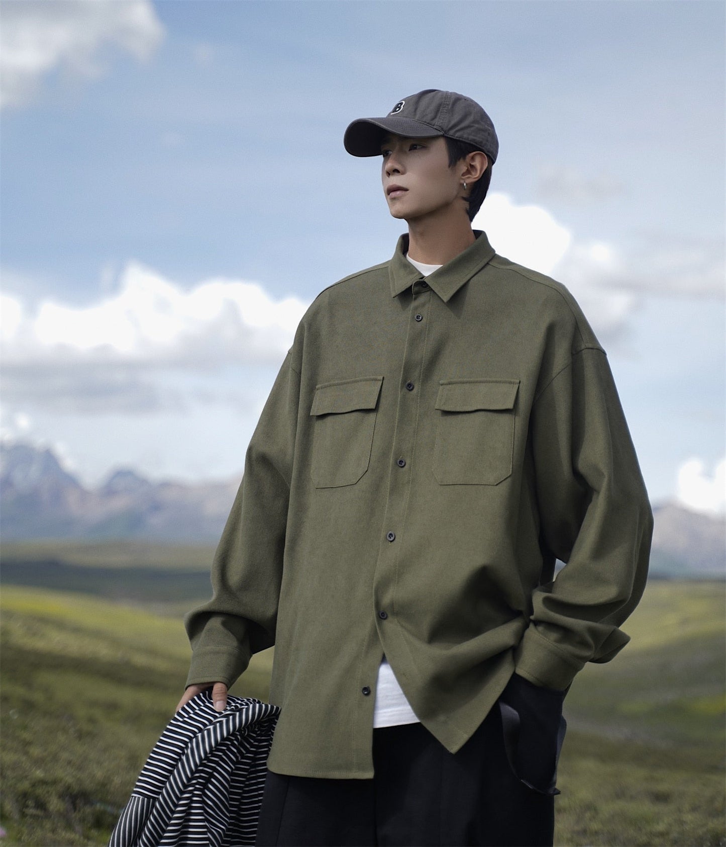 Men Korean Fashion White Long Sleeve Shirts Mens Japanese retro Shirts Blouses Harajuku Oversized Shirt Male Button Up 5XL