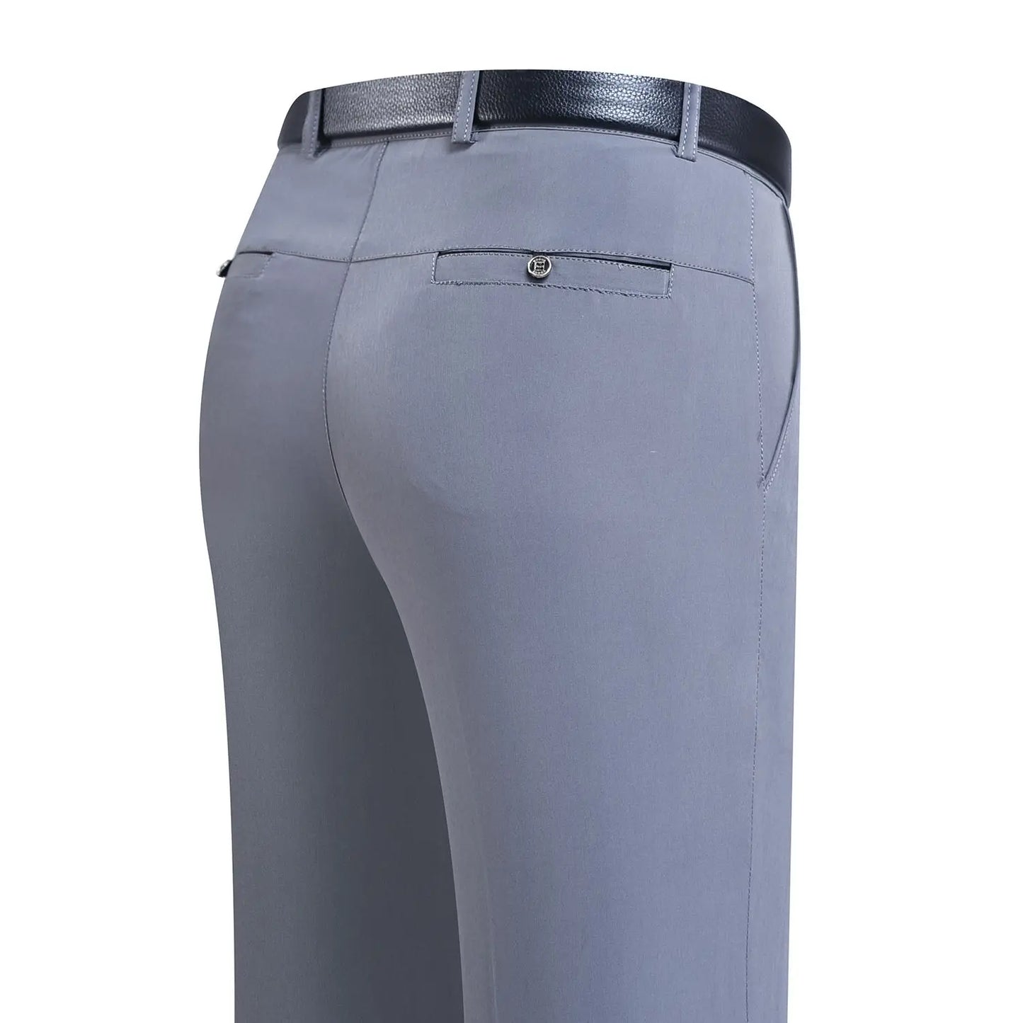 saferido Men's Clothing New Loose Solid Color Office Business Casual Formal Man Spring Summer Thin Pockets Comfortable Zipper Pants