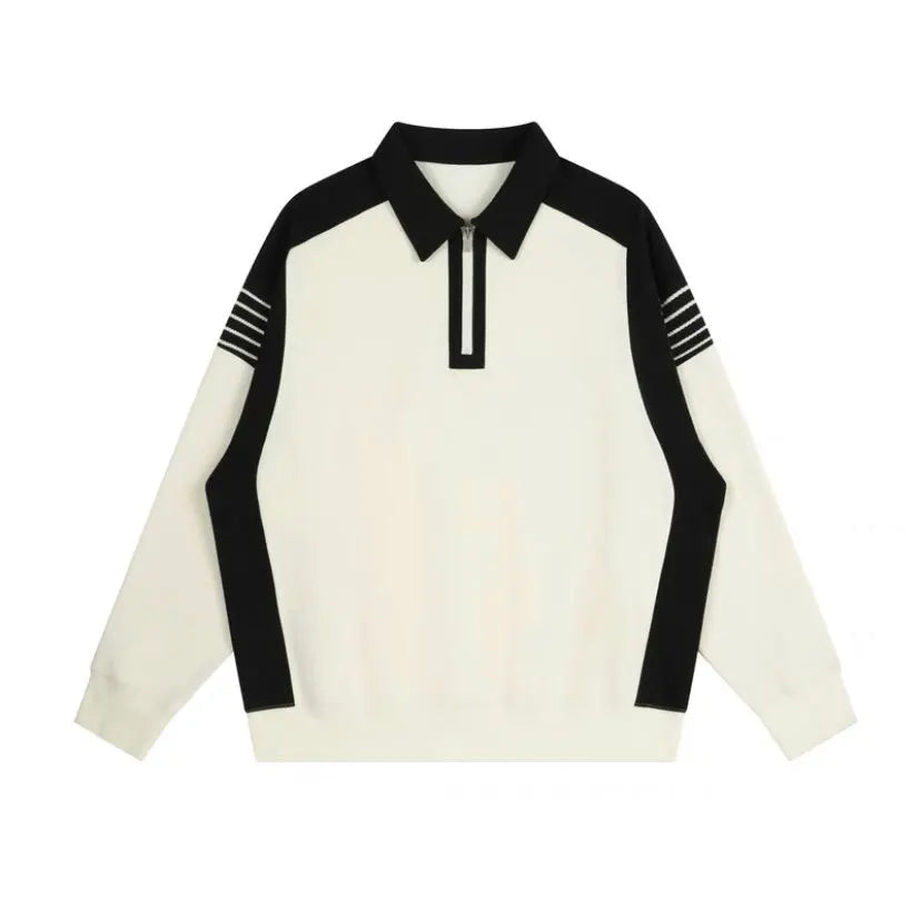 saferido Pullover Mens Thick Warm Knitted Men Sweater Solid Fashion Sweaters Half Zip Spring Autumn Comfy Fleece Winter Coat Casual