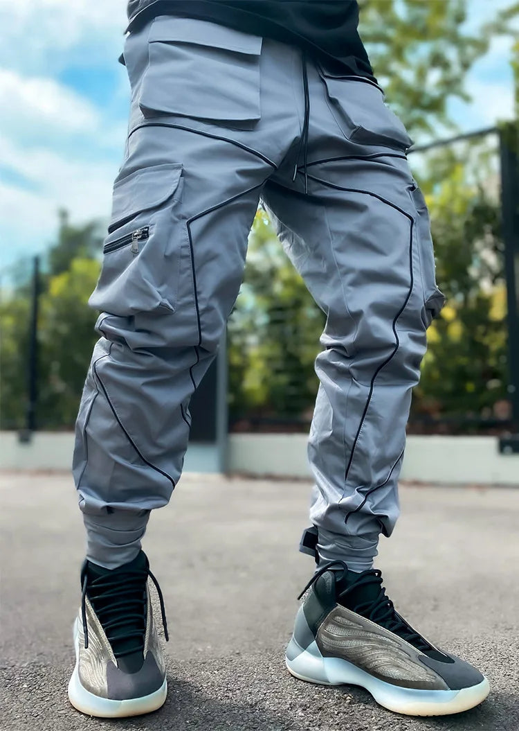 saferido Europe And America Personality Tide Brand Loose Multi-pocket Leisure Cargo Pants Men's Summer Cotton Men's Trousers