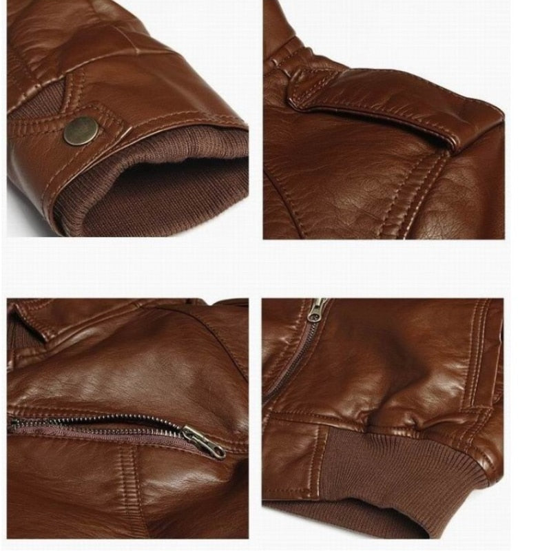 Brand New Men's Motorcycle Leather Jacket Slim Men Leather Jacket Outer Wear Clothing For Male Garment Man Jackets