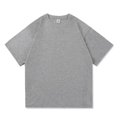 Summer Fashion Men's T Shirt Casual Solid Short Sleeve Classical Tee Mens 100% Cotton Oversized Hip-Hop Top Tees 5XL