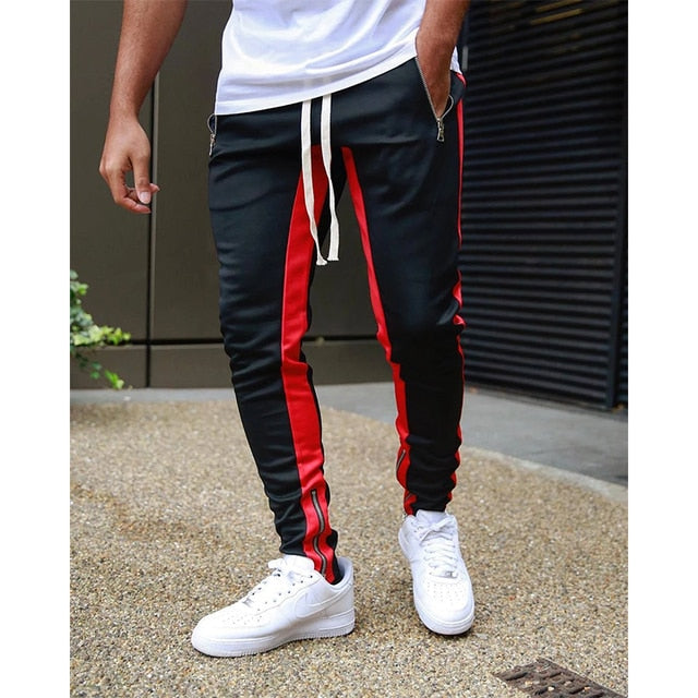 New Men's Casual Fashion Pants Sportswear Skinny Male Trousers Gyms Tracksuits Bottoms Hip Hop Streetwear Joggers Sweatpants