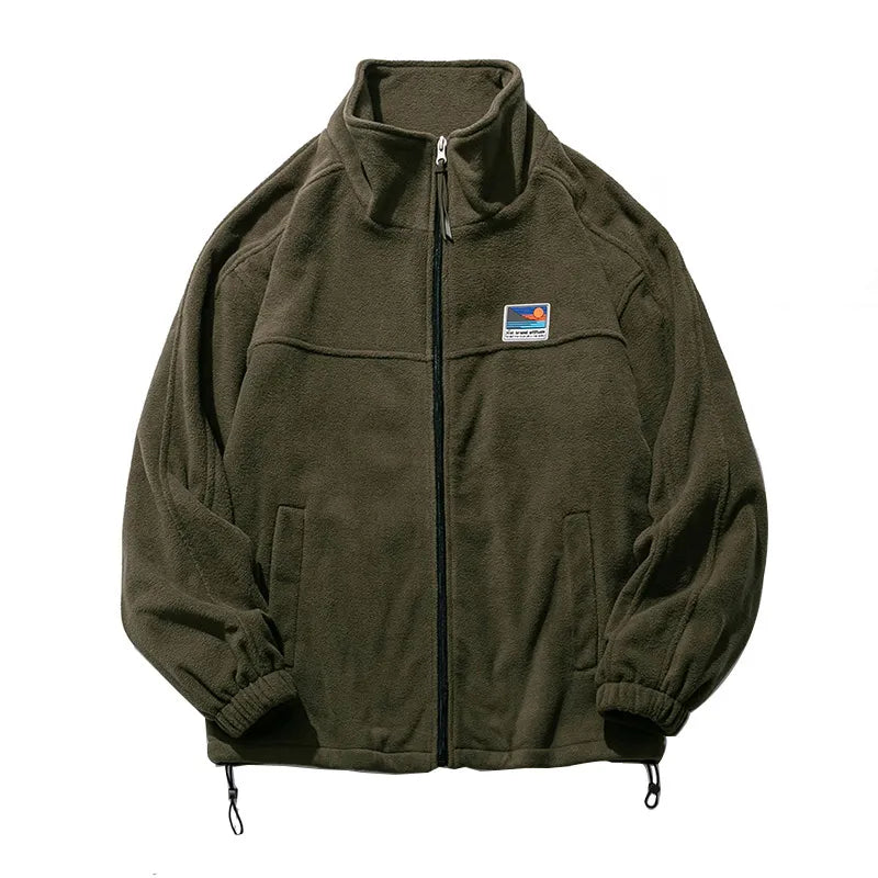saferido New Winter Thick Oversize Coat Sweatshirt Zipper Men Clothing Harajuku Vintage Casual Jacket Male Couple Tops Streetwear M-4XL