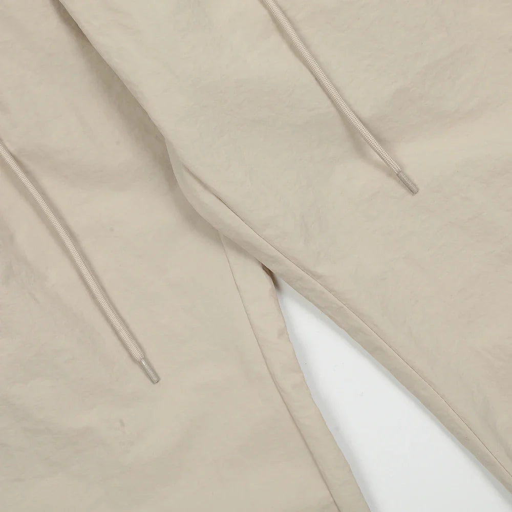 saferido Baggy Cargo Pants Men Y2k Streetwear Bright White Straight-leg Autumn Elastic Waist Wide Leg Casual Oversized Stacked Trousers