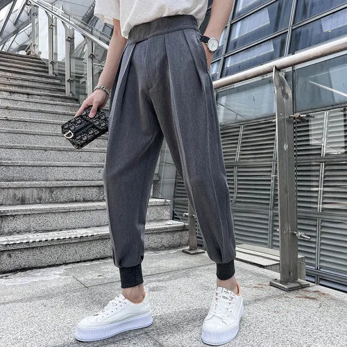 saferido Trouser Men Solid Color Pants High Quality Men Dress Pant British Style Pant Men Formal Wear Men Casual Pants 29-36