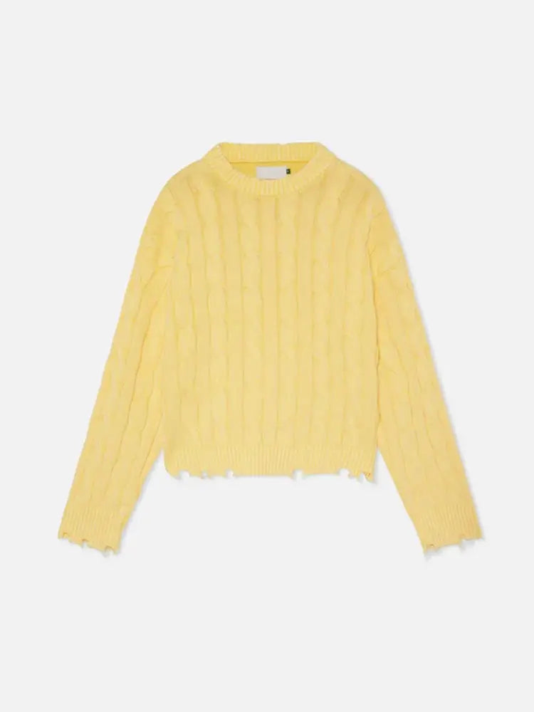 Casual Yellow Half Turtleneck Sweater Men Fashion Long Sleeve Tassel Knitted Pullover For Autumn Lazy Long Sleeve Knitted Jumper