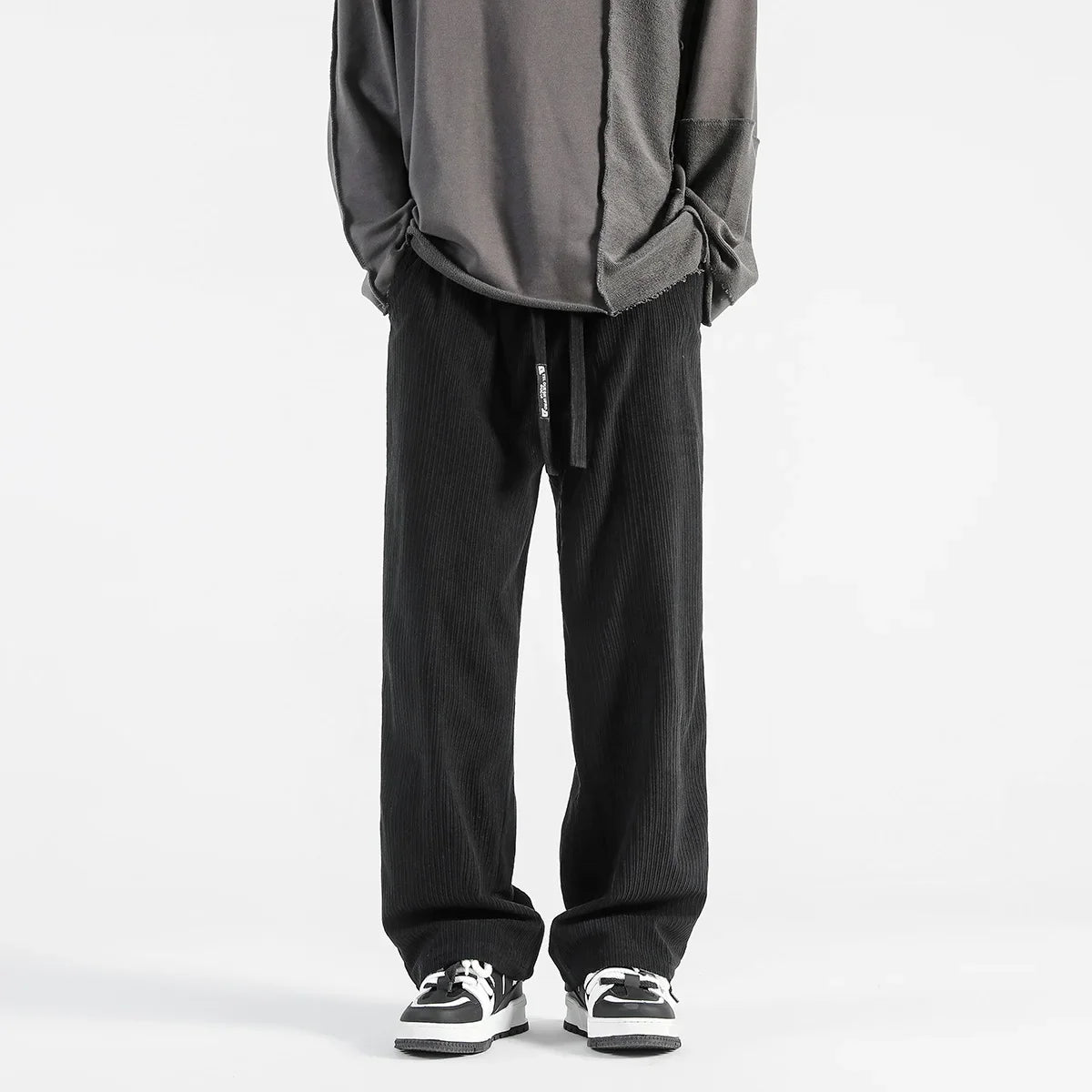 saferido Y2k Harajuku Corduroy Baggy Sweatpants Harem Pants Men Korean Fashions Wide Leg Pants Japanese Streetwear Joggers Pants