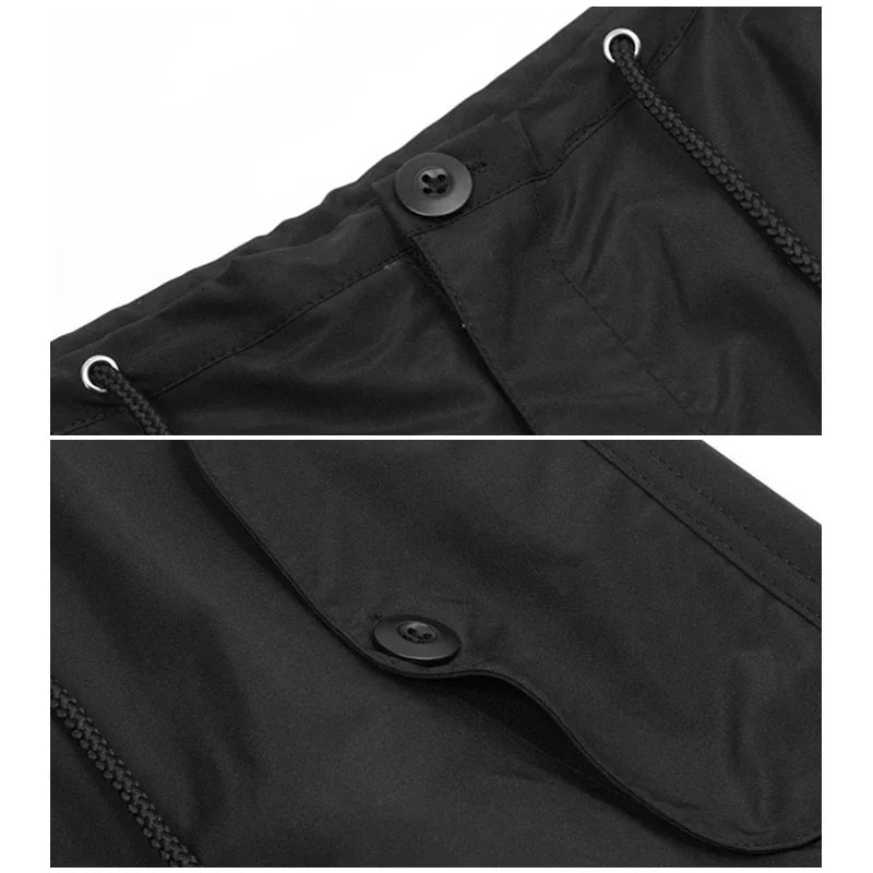 saferido Parachute Pants Sport Men Baggy American Street Cargo Wide Leg Trousers Male Tracksuit Hip Hop Loose Casual Oversize