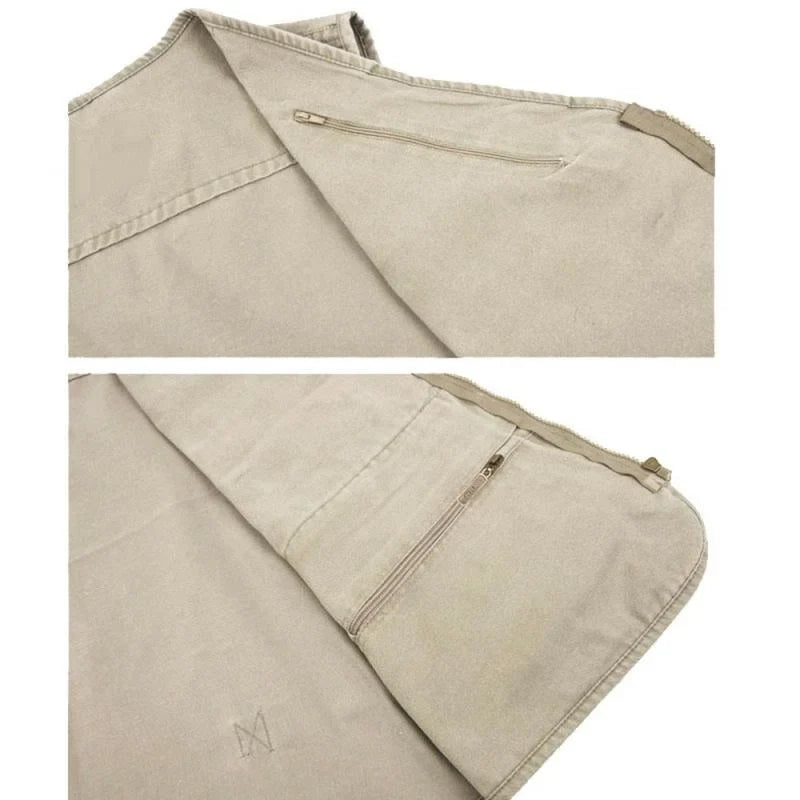 7Xl 6Xl New Male Casual Summer Big Size Cotton Sleeveless Vest with Many 16 Pockets Men Multi Pocket Photograph Waistcoat Sale
