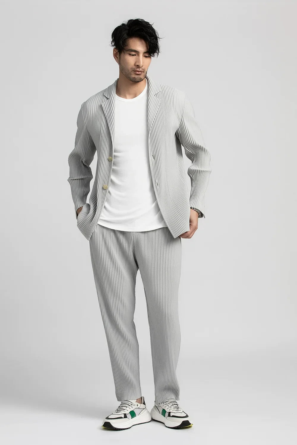 Pleated Pants For Men Casual Pants Men Japanese Streetwear Men Fashion Japanese Style Trousers Baggy Pants Wild Trousers