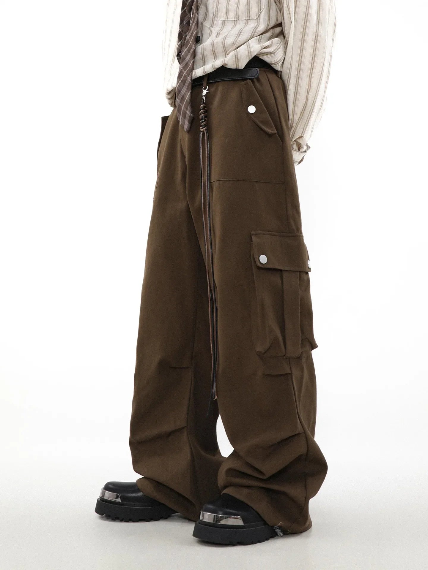 Wide Cargo Pants Men Baggy Oversize Cargo Trousers Male Oversize Loose Casual Streetwear Hip Hop Pocket Spring