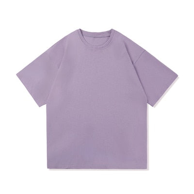 Summer Fashion Men's T Shirt Casual Solid Short Sleeve Classical Tee Mens 100% Cotton Oversized Hip-Hop Top Tees 5XL