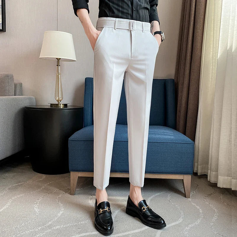 saferido Men Spring High Quality Leisure Blazer Pants/Male Summer Leisure Fashion Business Trousers Plus Size 28-36