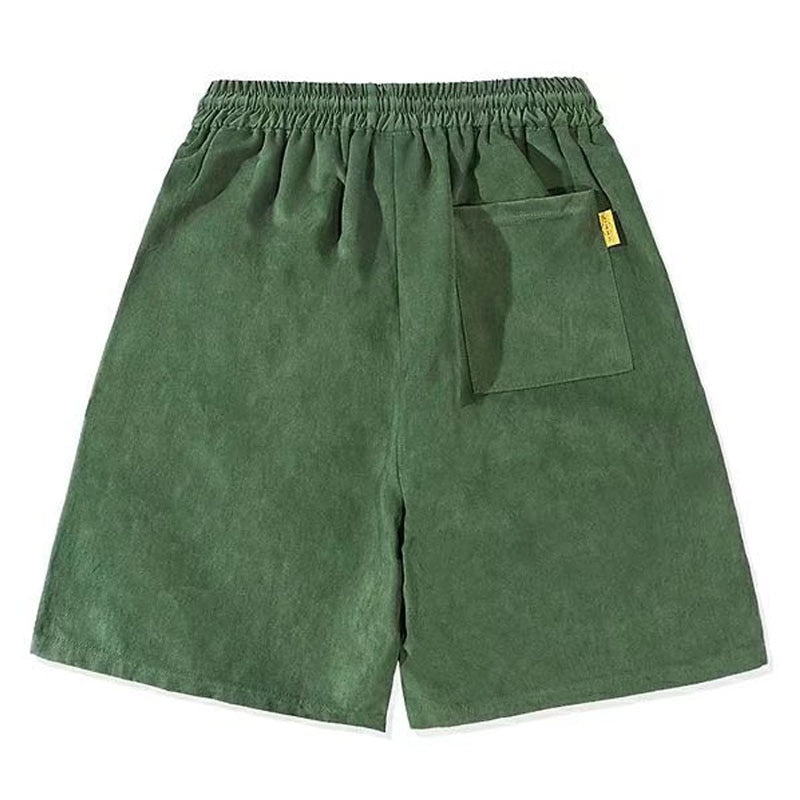 Streetwear Hip Hop Cargo Sports Shorts Men Harajuku Letter Printed Summer Loose Elastic Waist Casual Five Points Pants Male