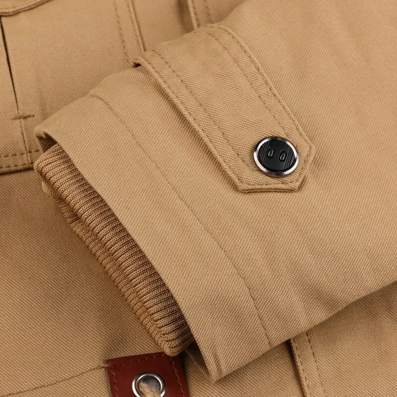Men Winter Jackets Hooded Casual Down Jackets Military Coats Men Cotton Casual Fleece Long Jackets Male Outwear Tooling Jackets