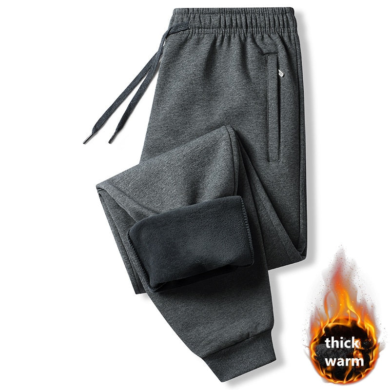 New Korean Style Straight Sports Running Pants Men'S Spring Autumn Loose Casual Pure Cotton Large L-8Xl 135Kg Knitted Trousers