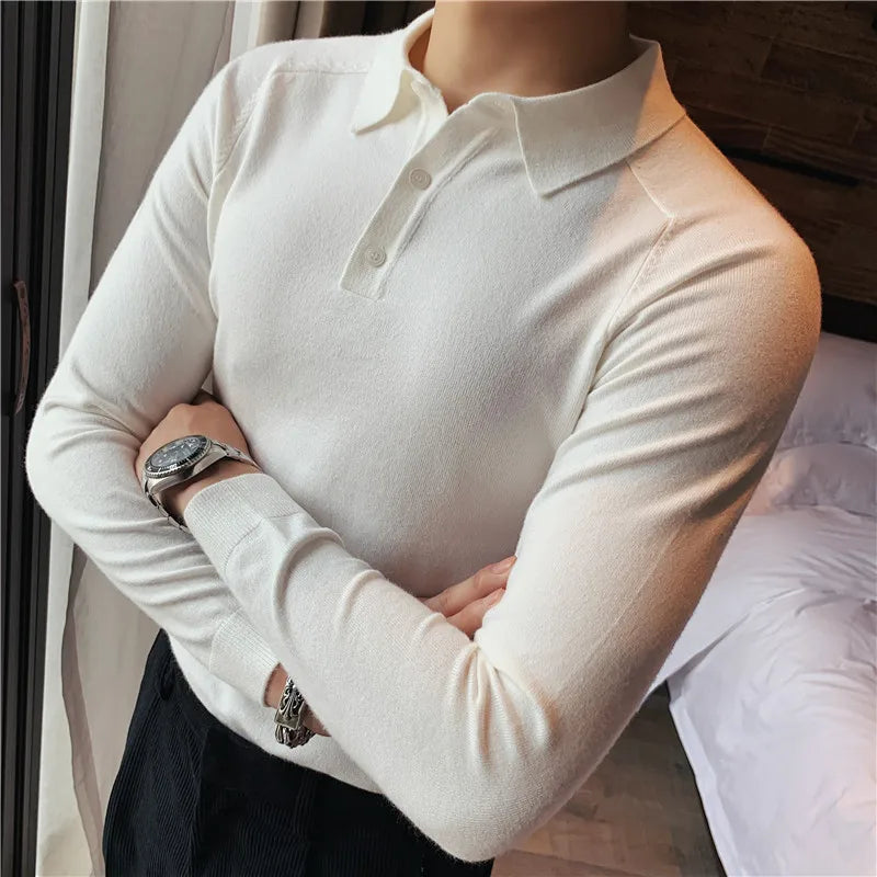 saferido Ctton Brand Clothing Men Spring High Quality Pure Cotton Long Seeve POLO Shirts/Mae Slim Fit Leisure POLO Shirts Tops