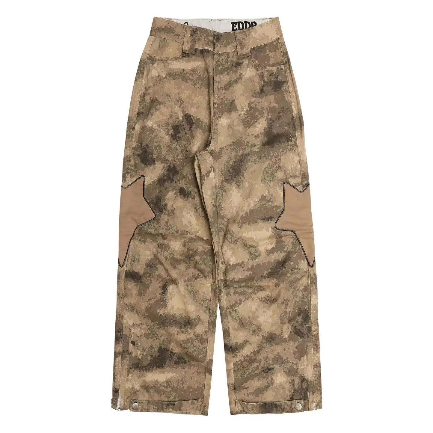 saferido Camouflage Cargo Pants Men Baggy Camo Trousers Male Y2K Star Oversize Loose Casual Vintage Streetwear Hip Hop 4XL