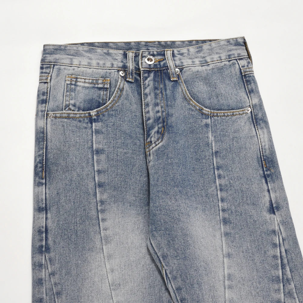 Skinny Jeans Men Streetwear Autumn Blue Slim Trousers Y2k Slim High Street Fashion Casual Fit Original Winter New Denim Pants