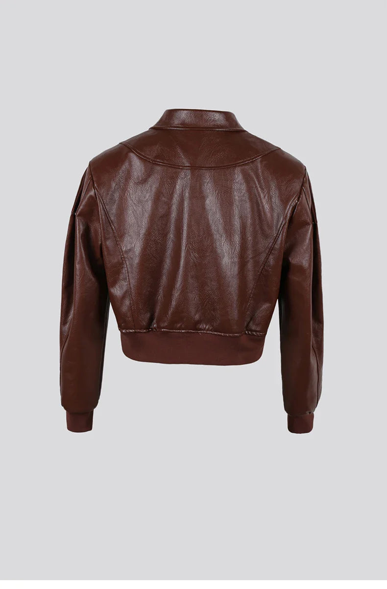 saferido Spring Autumn Cool Waterproof Black Pu Leather Jacket Men Shoulder Pads Long Sleeve Zipper Luxury Designer Clothes