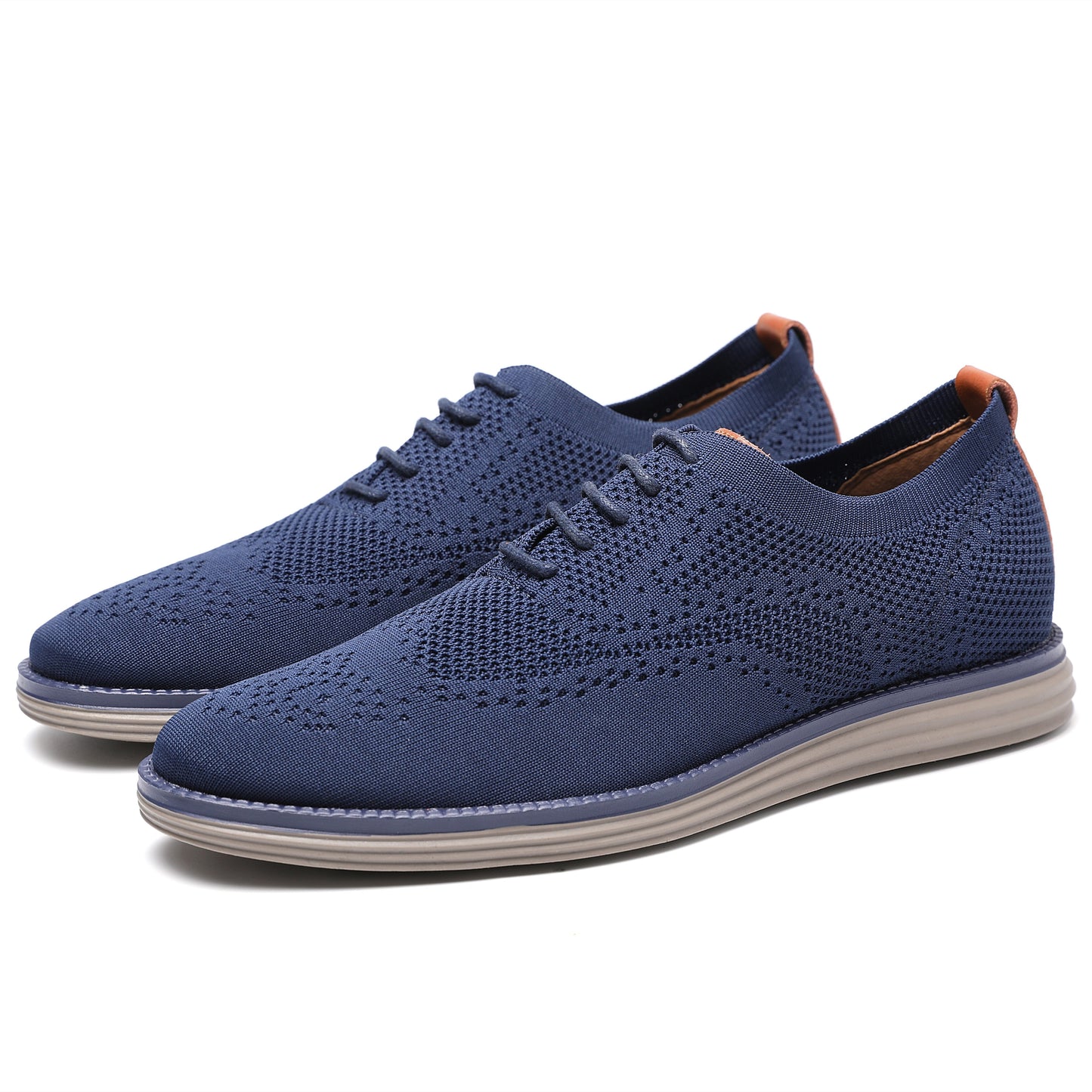 saferido Breathable Knitted Mesh Casual Shoes Lightweight Smart Casual Shoes Office Work Footwear Men Shoes