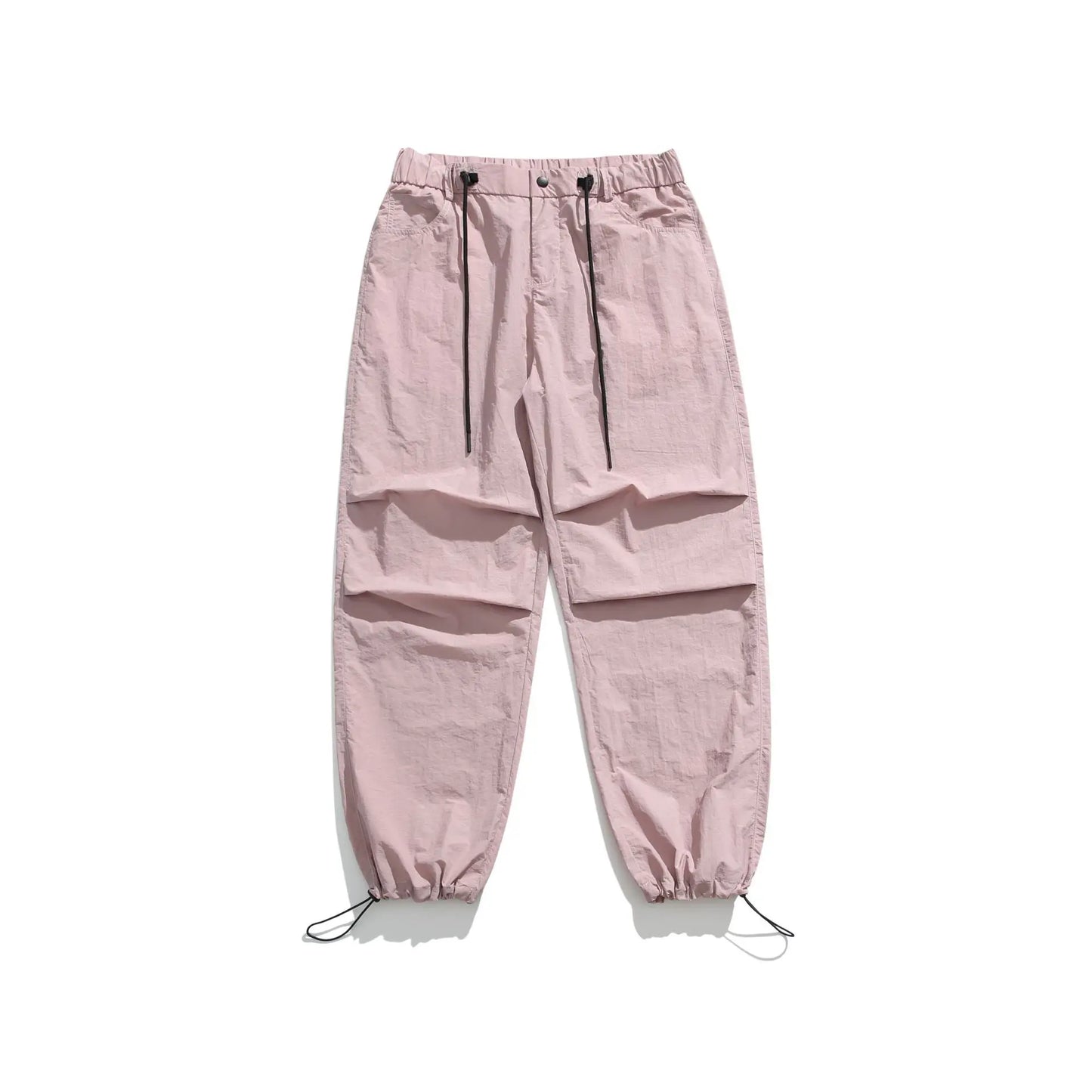 saferido Parachute Sports Pants Men Ice Silk Jogging Sweatpants Wide Leg Trousers Male Streetwear Loose Casual American Street