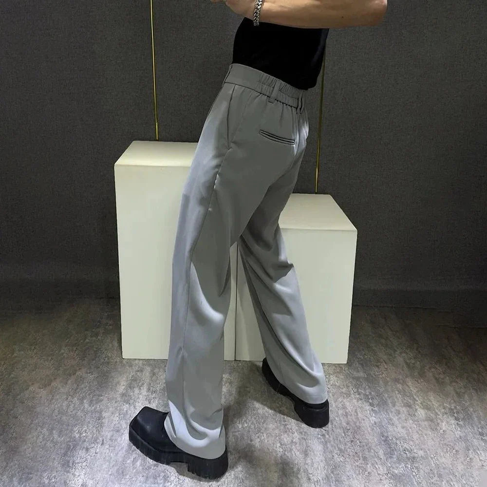 saferido Mens Trousers Simple Business Light Casual Pants Autumn British Style All-Match Comfortable Straight Pants Men'S Clothing 2024