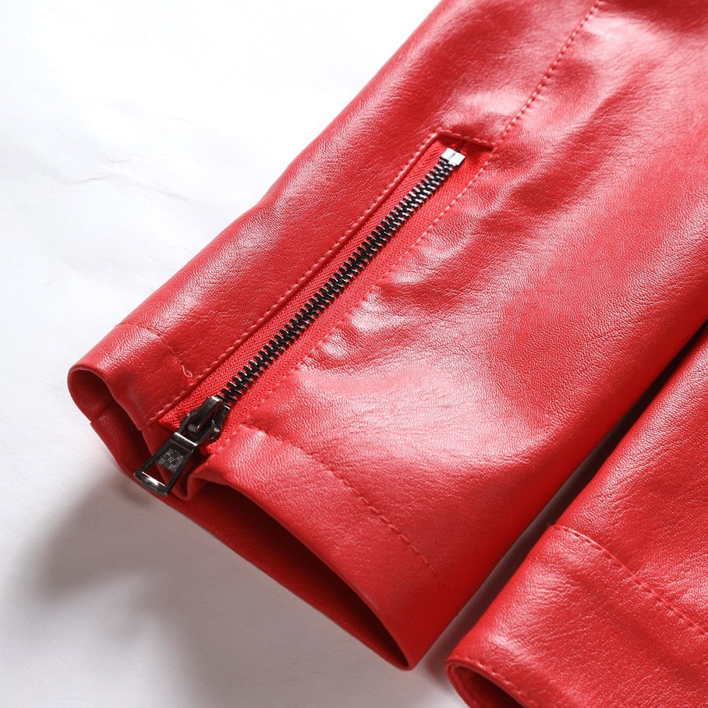 Autumn WInter Motorcycle Jacket Men Turn Down Collar Casual Leather Jacket Fashion Slim Moto Bike PU Jacket Men Plus Size 5XL