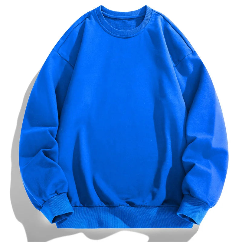 Fashion Solid White Sweatshirts Men Autumn Winter Casual Crewneck Sweatshirt Mens Hoodie Tops Male Brand Hip Hop Pullovers