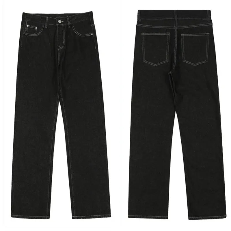 saferido Men's Y2k Jeans Cashew Flowers Purple Streetwear Casual Pants Punk Hip Hop Letter Print Baggy Harajuku Straight Denim Trousers