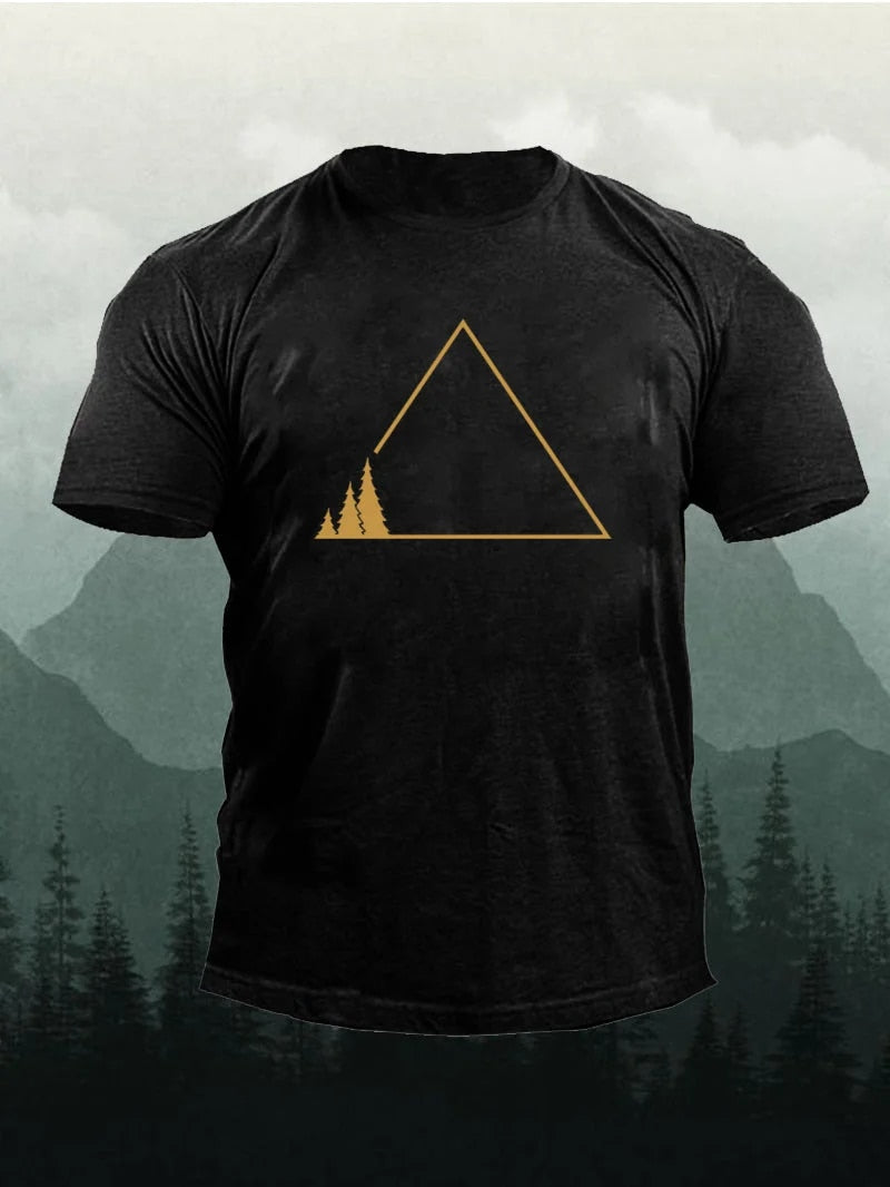 Summer Men's T-shirt Simple Print Round Neck Short-sleeved Y2k T-shirt Casual Versatile Men's Tops Fashion Oversized T-shirt