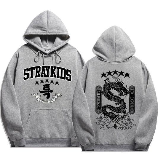 5 Star Hoodies Y2k Fashion Dragon Graphic Hoodie Women Men Autumn Winter Sweatshirt Korean Streetwear Hip Hop Clothes