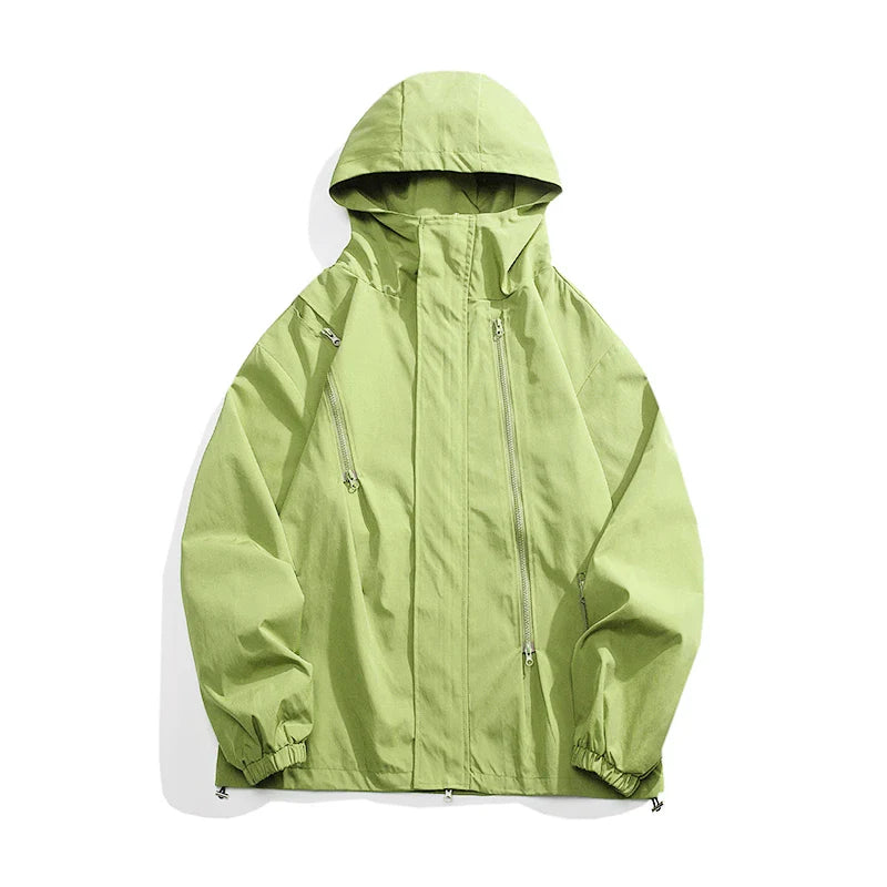 Streetwear Spring Casual Men's Jackets Hooded Harajuku Windbreaker Jacket For Woman