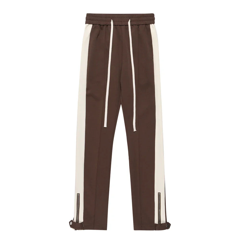 Casual Pants Men Streetwear Striped Pantalones Elastic Waist Street Fashion Autumn Y2k Slim Vintage Jogger Fit Summer Trousers