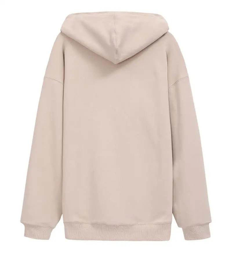 saferido 600GSM 95% Cotton Solid Retro Oversize Hoodie Unisex Winter Warm Zipper Up Open-Up Hoodies Vintage Classic Streetwear Loose Coat