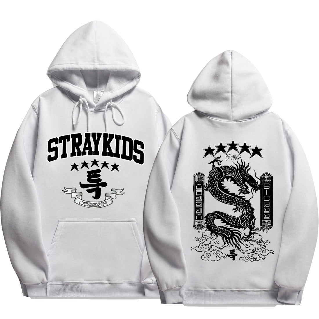 5 Star Hoodies Y2k Fashion Dragon Graphic Hoodie Women Men Autumn Winter Sweatshirt Korean Streetwear Hip Hop Clothes