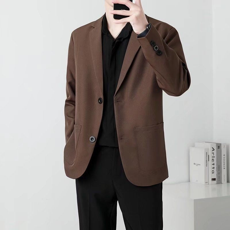 Spring 4 Color Blazer Men Slim Fashion Social Mens Dress Jacket Business Formal Jacket Men Office Suit Jacket S-3XL