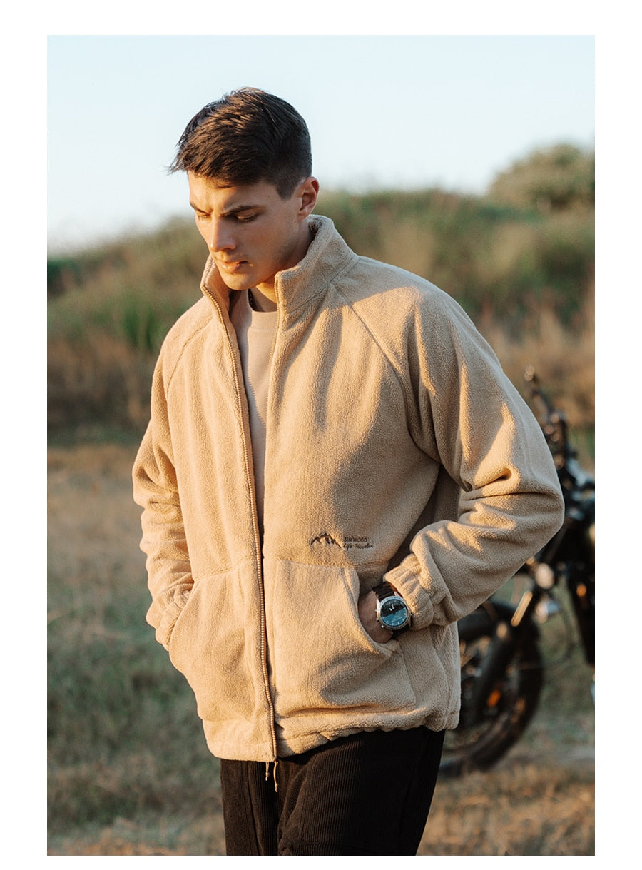Autumn New Oversize Outer Fleece Jackets Men Fluffy Coats Plus Size Brand Clothing