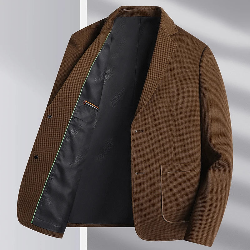 New Men's Slim Fashion Everything High-grade Korean Version of The Wedding Gentleman British Style Hosting Casual Blazer