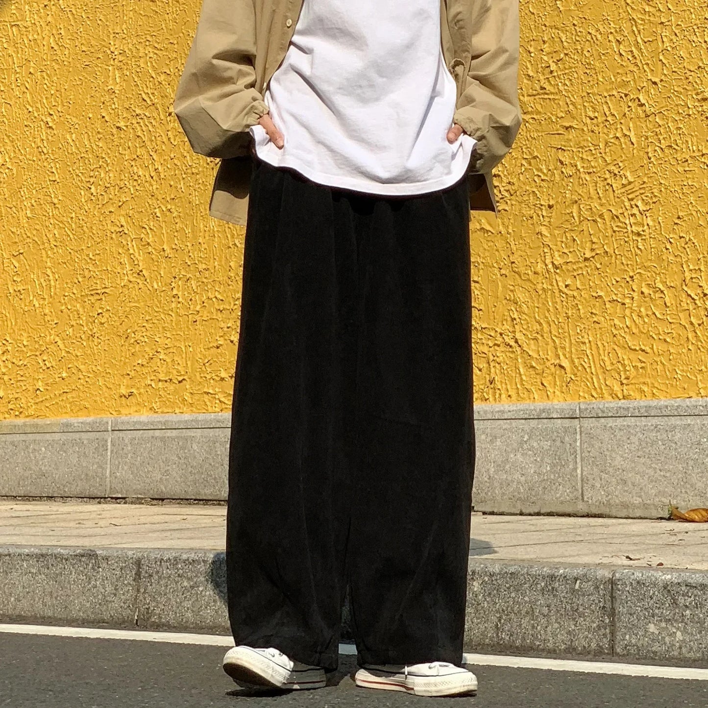saferido New Baggy Striped Sweatpants For Men Straight-Leg Pants Fashion Hip Hop Streetwear Harajuku Trousers Casual Bottoms Male Clothes