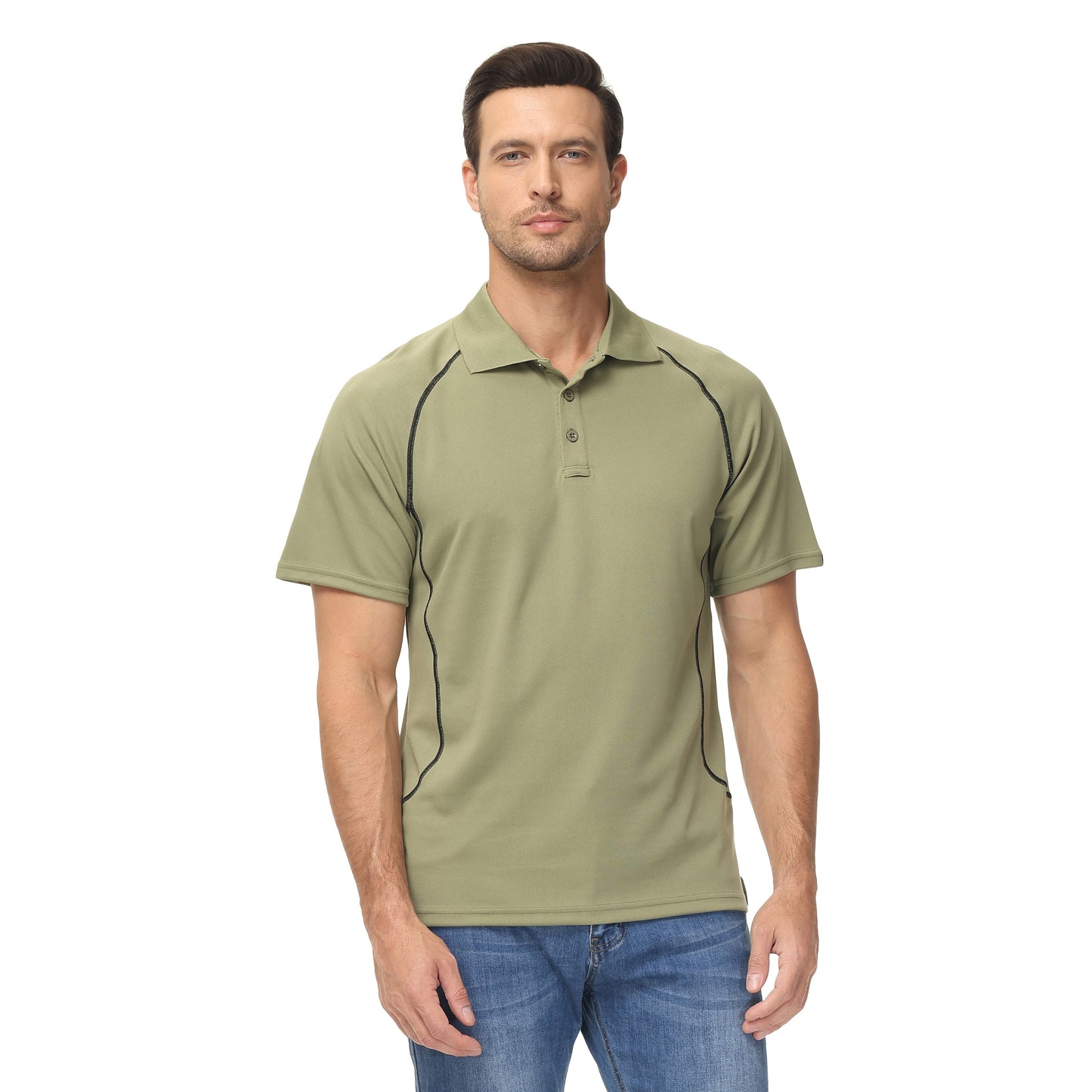 Summer Mens Business Casual Polo Shirt Golf Shirt Turn Down Collar Short Sleeve Tops Fashions Trip Shirt Men's Clothing