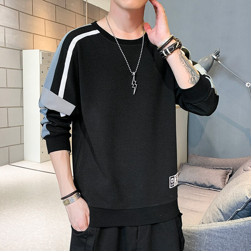 Men's Sweatshirts Casual Long Sleeve Shirts Men Fashion Clothing 2023 Brand New Hip Hop Shirts