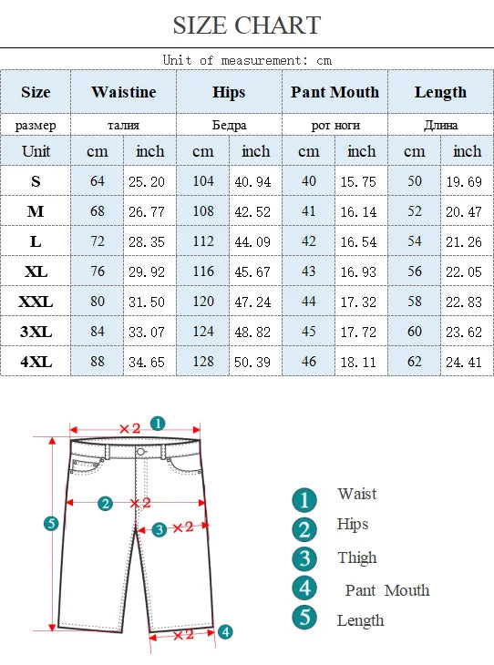 saferido Korean Summer Men's Wide Leg Denim Shorts New Fashion Loose Casual Elastic Waist Large Pocket Work Shorts Men's Brand Clothing