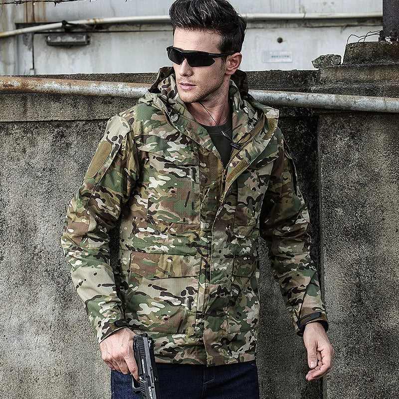New M65 Army Clothes Casual Tactical Windbreaker Trench Men Waterproof Flight Pilot Coat Hoodie Man Military Field Jacket